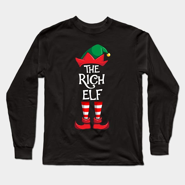 Rich Elf Matching Family Christmas Long Sleeve T-Shirt by hazlleylyavlda